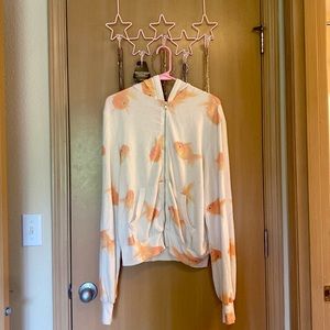 Really Rare Wildfox Goldfish zip up Hoodie.